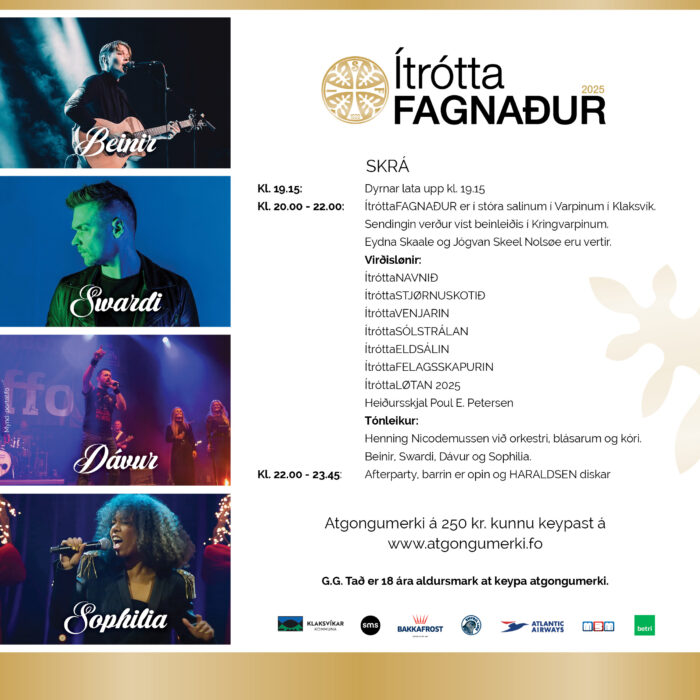 Keyp atgongumerki til ÍtróttaFAGNAÐIN